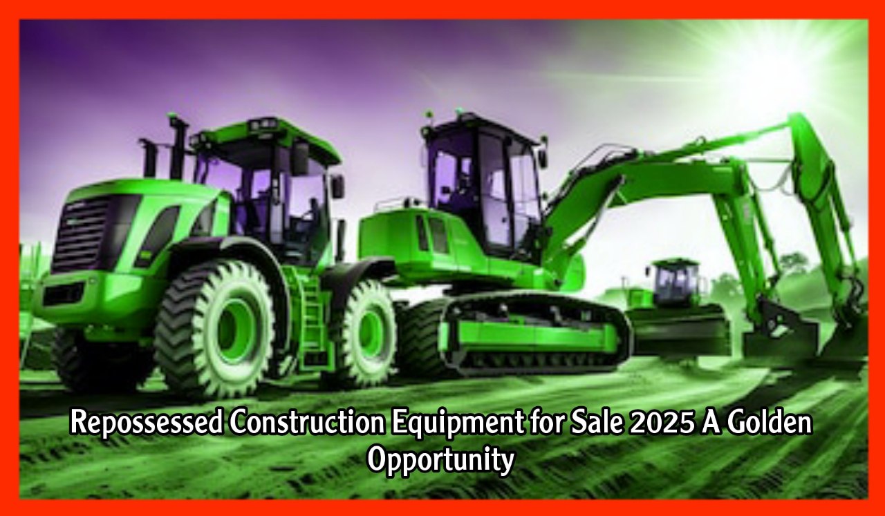 Repossessed Construction Equipment for Sale