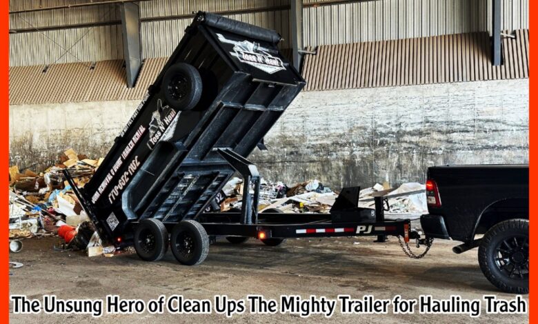 The Unsung Hero of Clean Ups The Mighty Trailer for Hauling Trash
