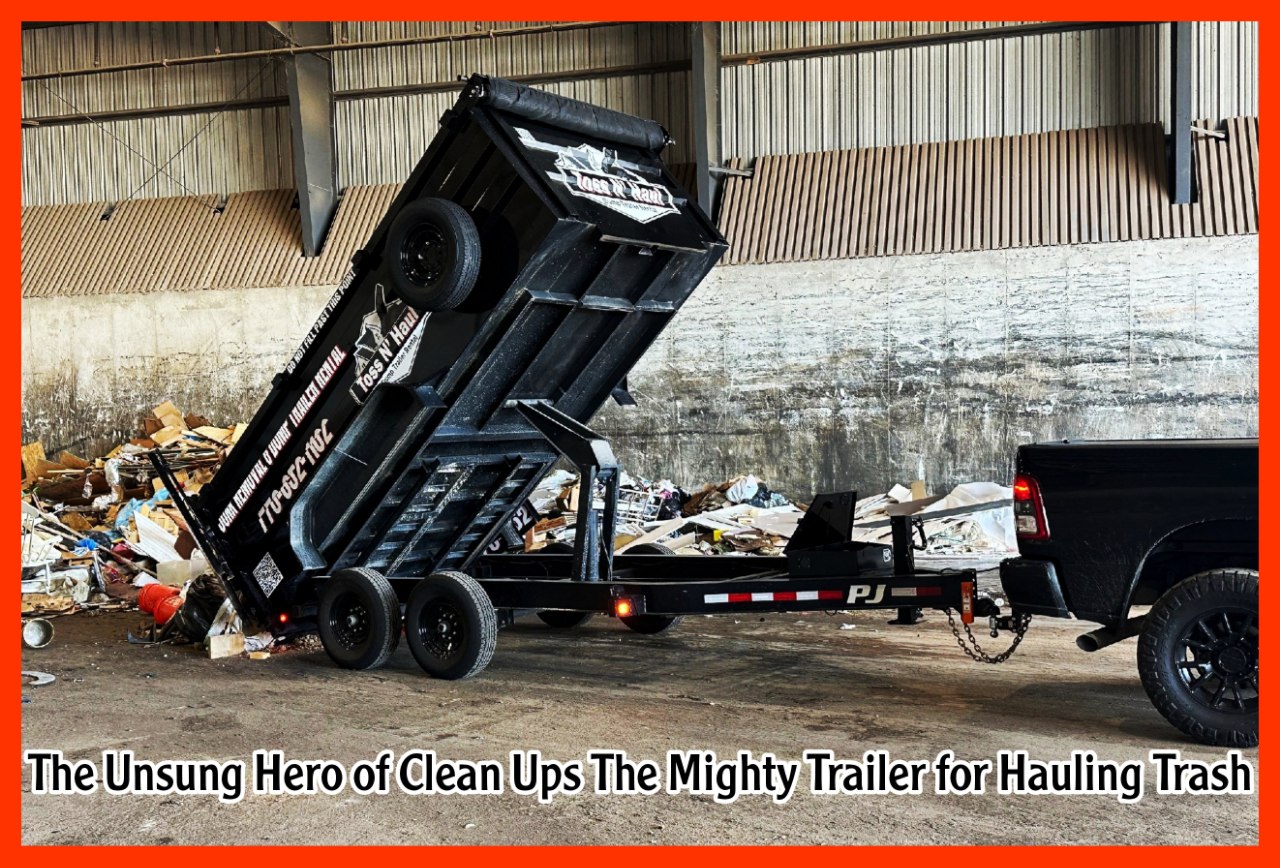The Unsung Hero of Clean Ups The Mighty Trailer for Hauling Trash