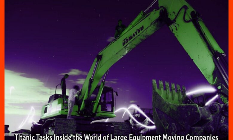 Titanic Tasks Inside the World of Large Equipment Moving Companies