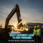 Heavy Equipment Lease to Own Programs The Smart Builder’s Shortcut to Ownership